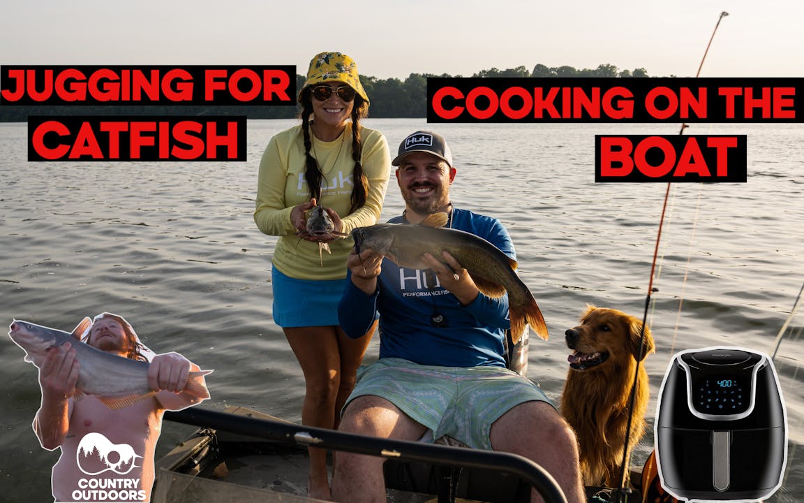 JUG FISHING - Catfish Fry on the Boat • Country Outdoors - Season One -  Mossy Oak GO