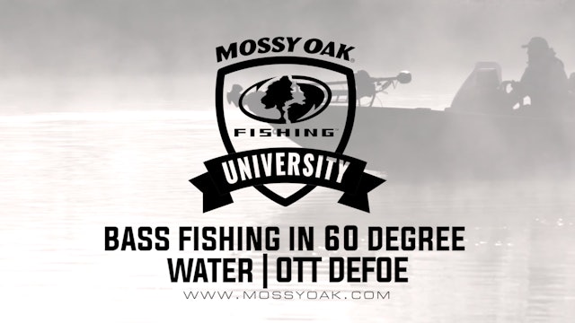 Bass Fishing in 60 Degree Water - Ott DeFoe Fishing Tips