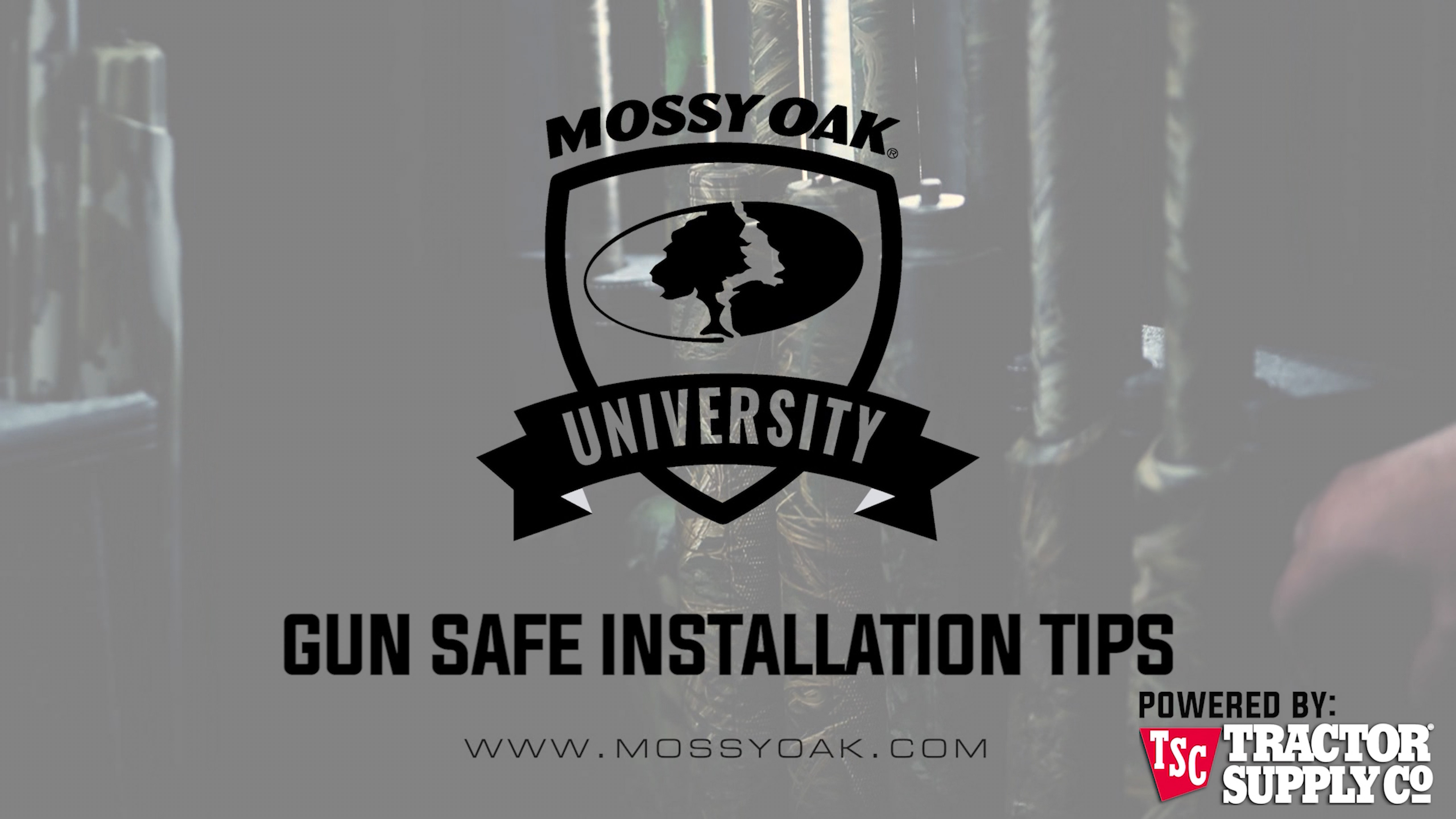 Gun Safe Installation Tips • MOU
