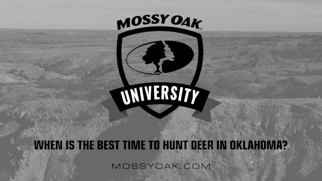 Oklahoma Hunting Tips 07 - When is th...