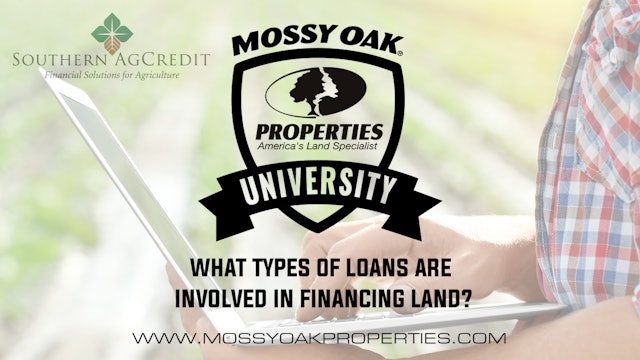 What Types Of Loans Are Involved In Financing Land?