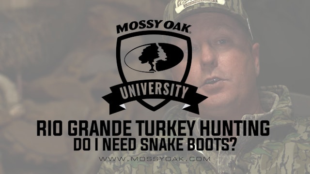 Rio Grande Turkey Hunting Do I Need Snake Boots