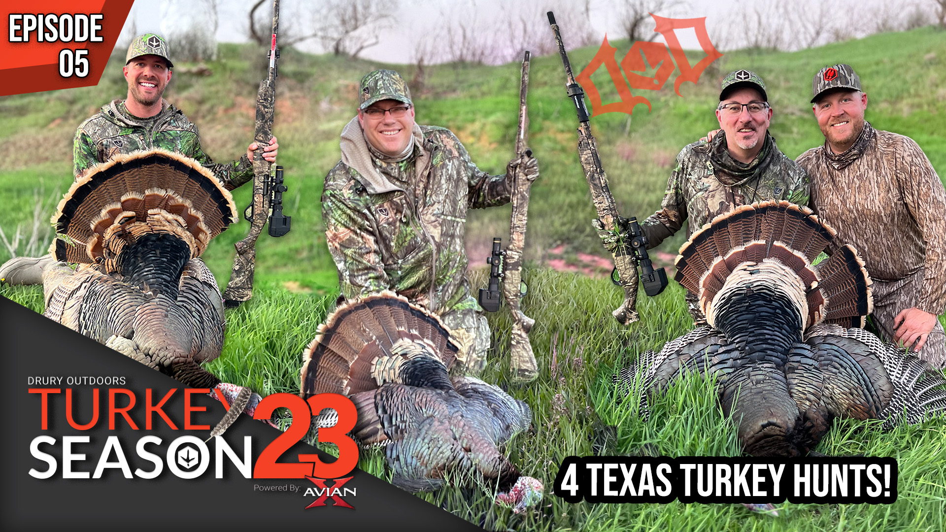4 Turkeys & 1 Coyote Kill Two Days Down In Texas | TurkeySeason2023