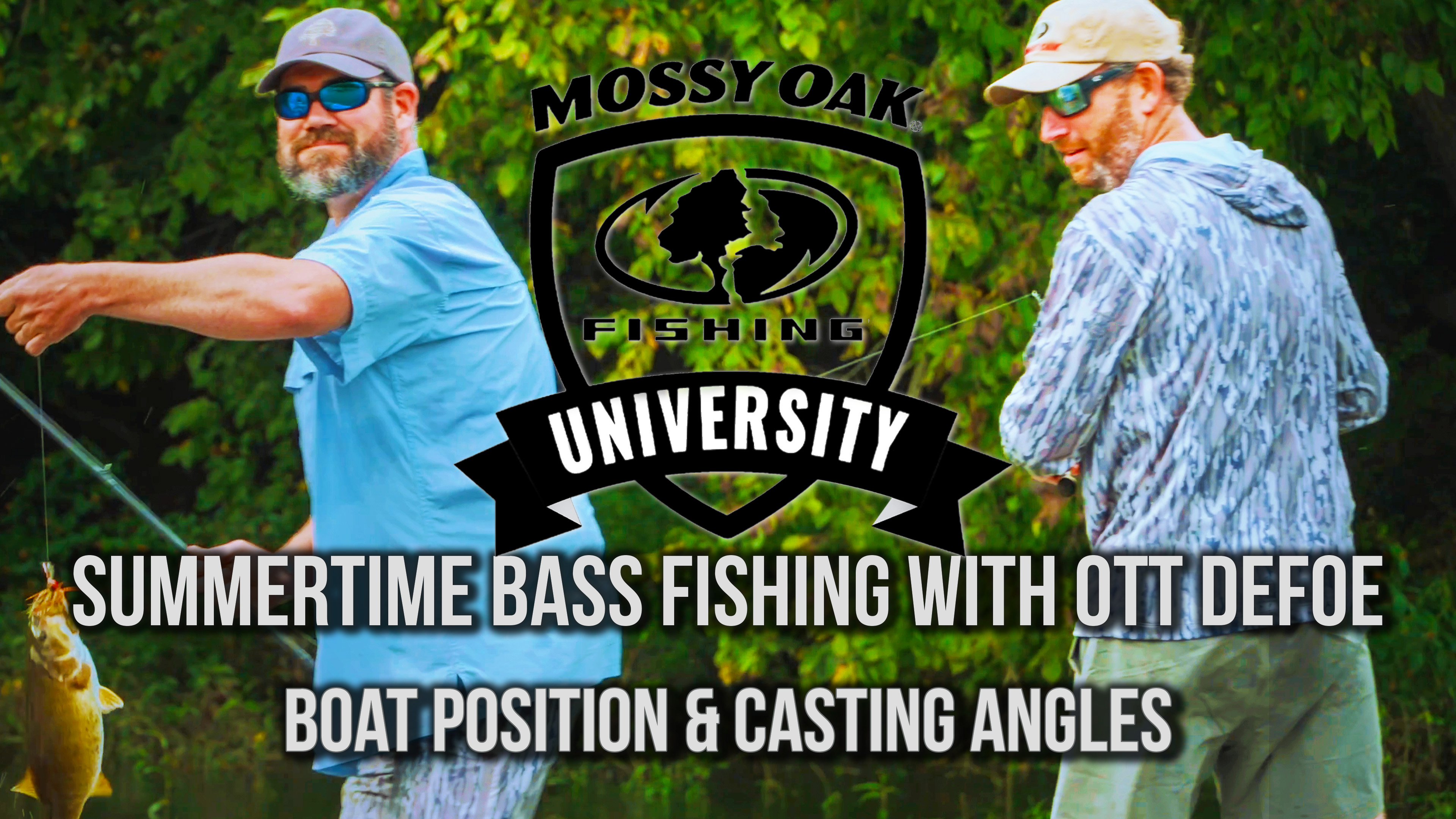 Summertime Bass Fishing with Ott DeFoe • Boat Position and Casting Angles
