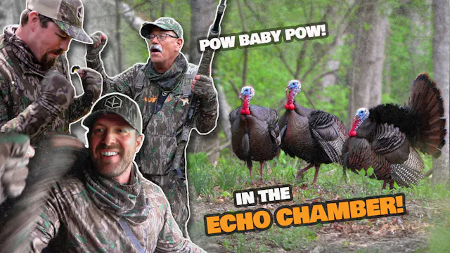 TIMBER HUNTING at its BEST - 3 GOBBLE...