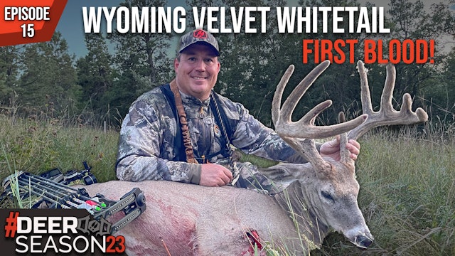 First Hunt Of 2023 On A Beautiful Wyoming Velvet Whitetail! | Deer Season '23