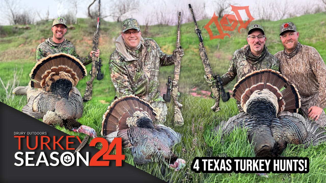 4 Turkeys & 1 Coyote Down In Texas Turkey Season 24 Season 5
