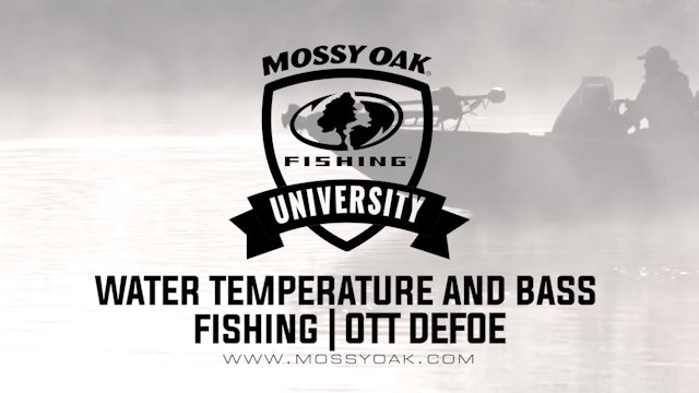 Water Temps and Bass Fishing in the Fall - Ott DeFoe Fishing Tips