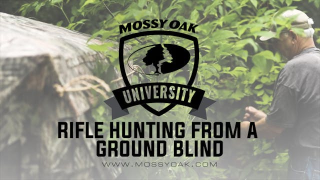 Rifle Hunting From a Ground Blind