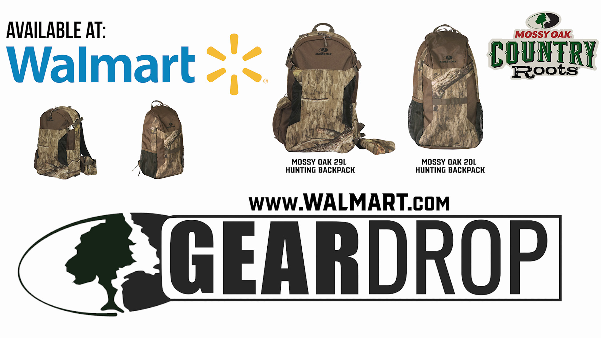 Mossy Oak Country Roots Backpack • A Walmart Gear Drop Exclusive