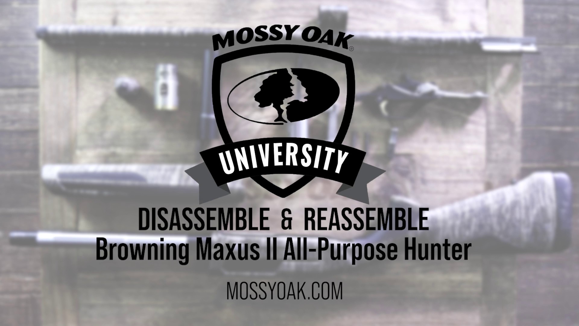 How to Break Down and Assemble a Browning Maxus 2 12 Gauge Semiauto Shotgun