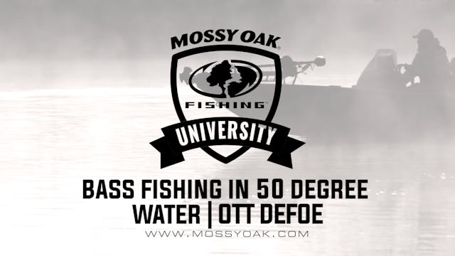 Bass Fishing in 50 Degree Water - Ott...