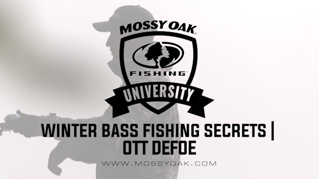 Winter Bass Fishing Secrets - Ott DeFoe Fishing Tips