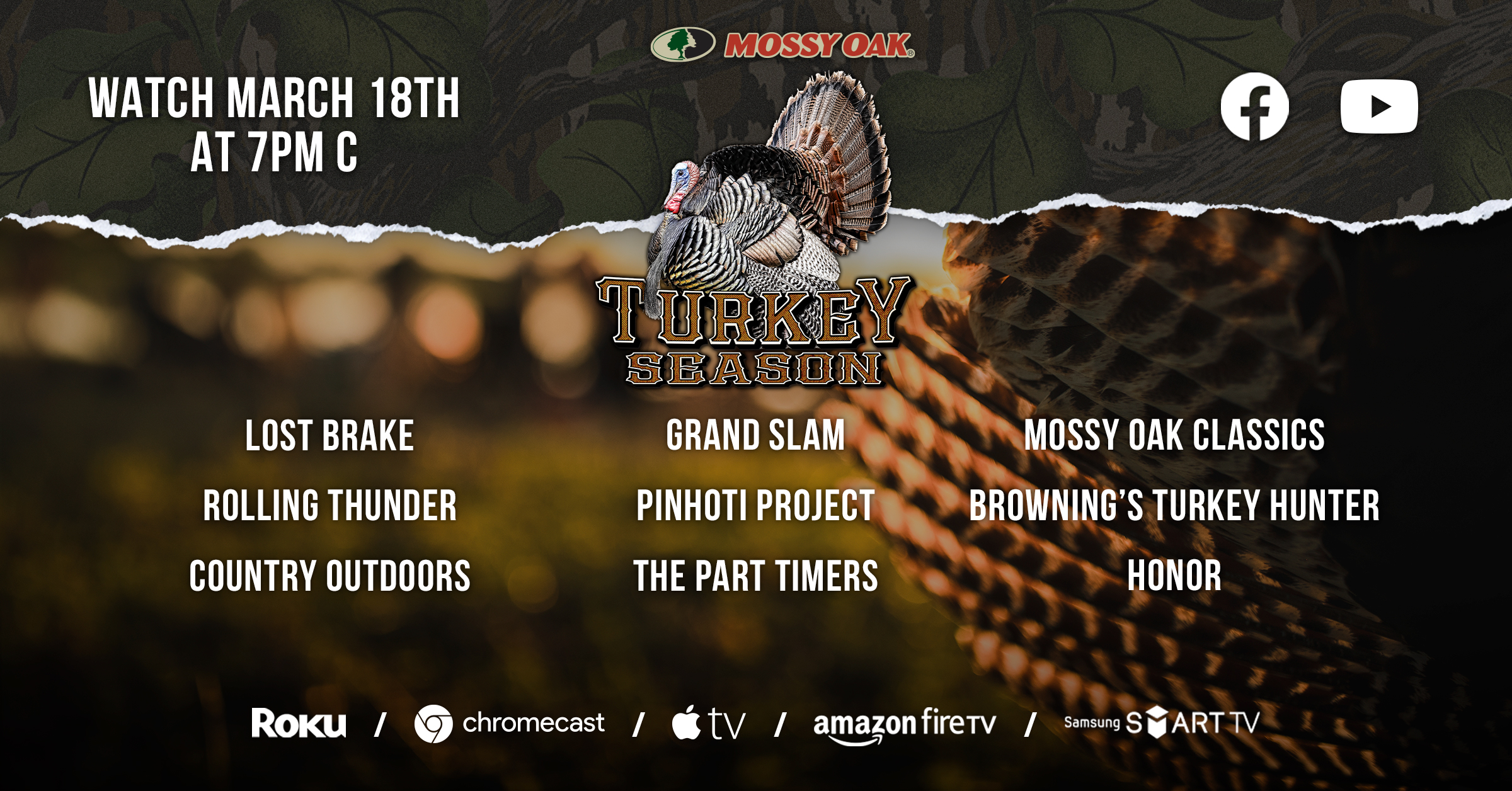 Mossy Oak Moments Turkey Season 3.18.2026 Replay