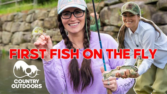 How to FLY FISH : Mary's first fish o...