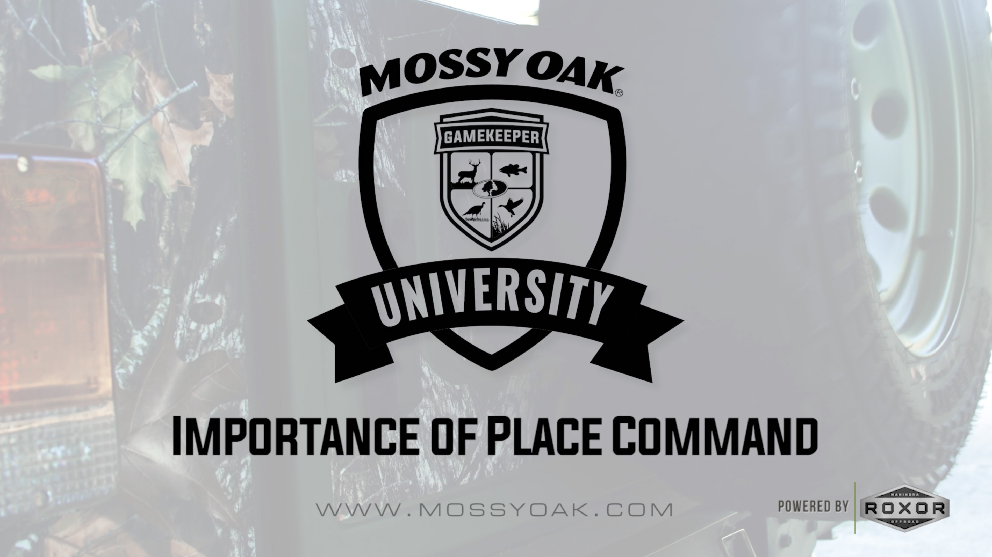 Importance of Place Command • Mossy Oak University