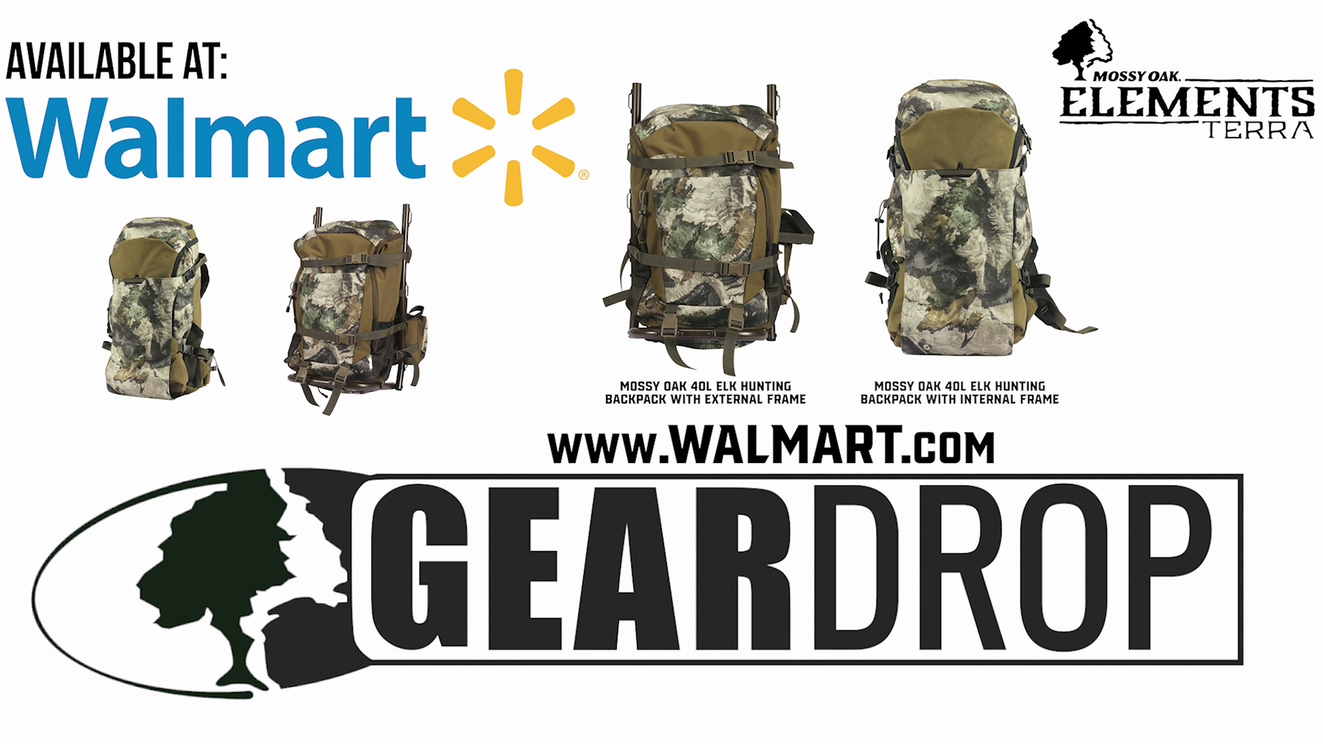 New Mossy Oak Elements Terra Backpacks • A Walmart Gear Drop Exclusive