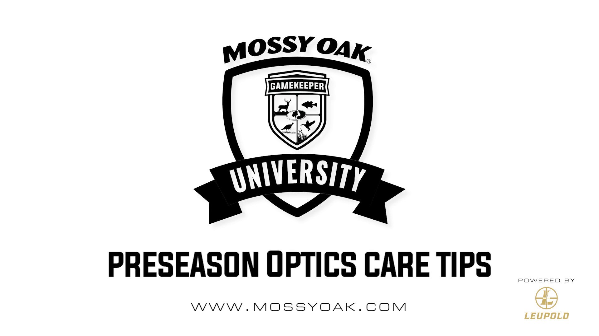Preseason Optics Care Tips