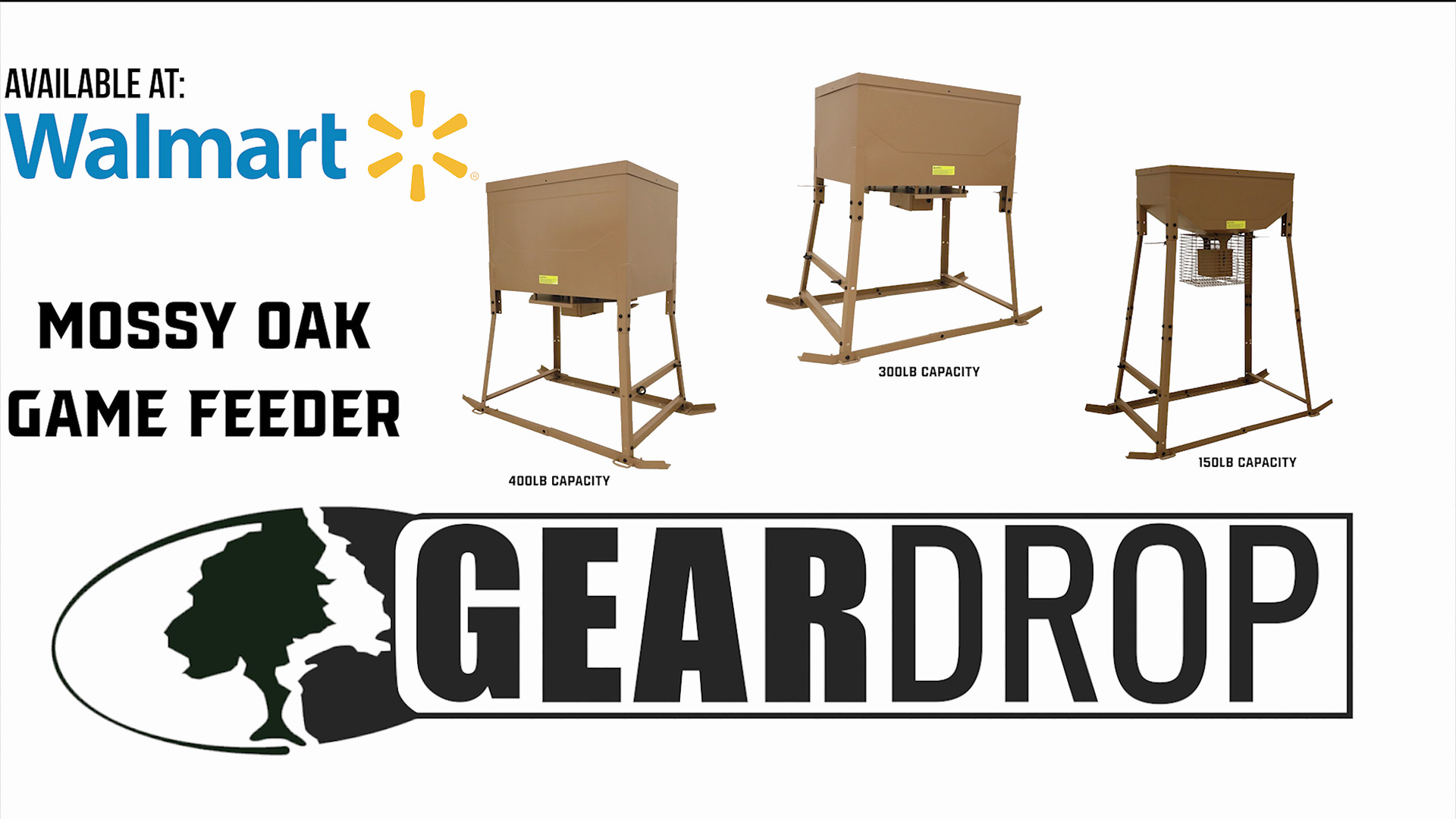 Mossy Oak Steel Game Feeders at Walmart • Holds 150-400 Pounds!