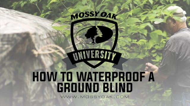 How to Waterproof a Ground Blind