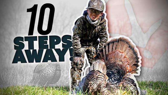 Loud Gobbling 10 Steps Away! Patience...