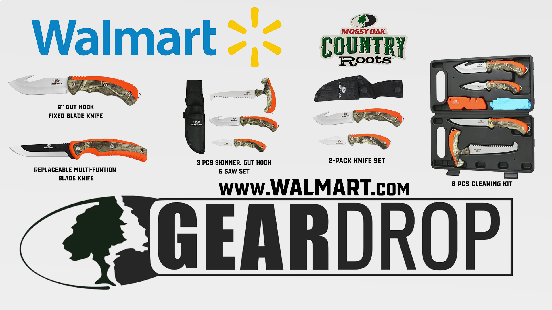 Mossy Oak X Walmart • New Country Roots Camo Knife Collection
