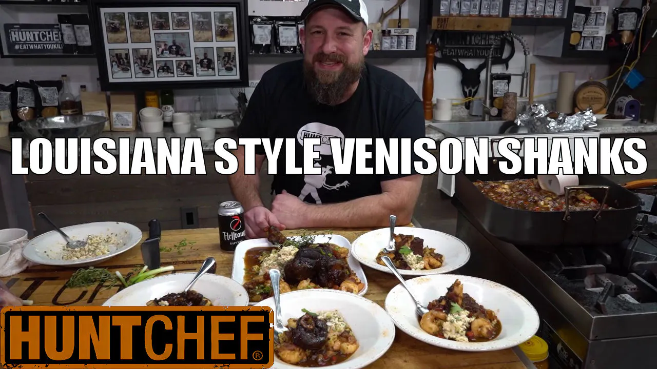 HuntChef Sportsman Channel Ep 6 • Louisiana Style Venison Shanks ...