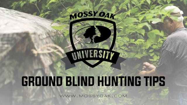 Ground Blind Hunting Tips