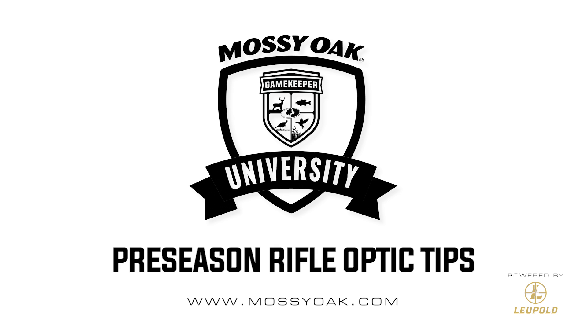 Preseason Rifle Optics Tips