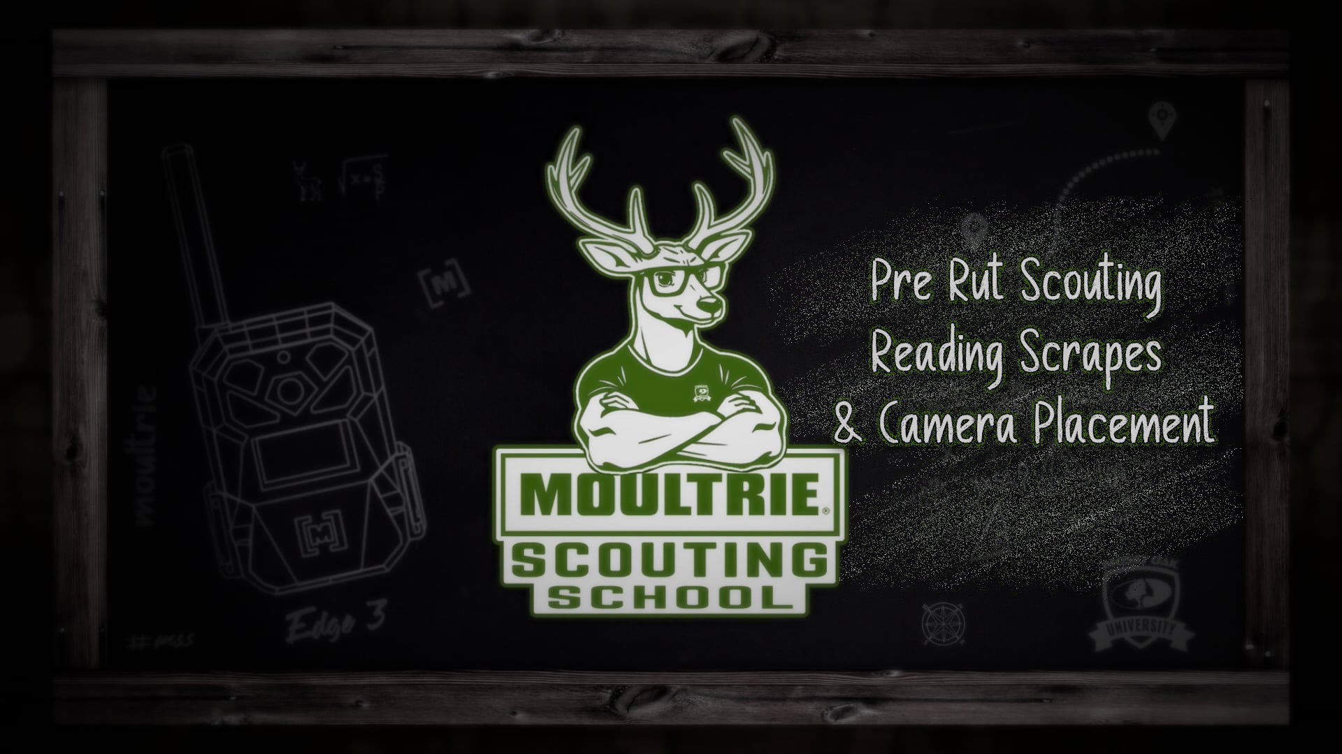 Pre Rut Scouting • Reading Scrapes & Camera Placement • Moultrie Scouting School