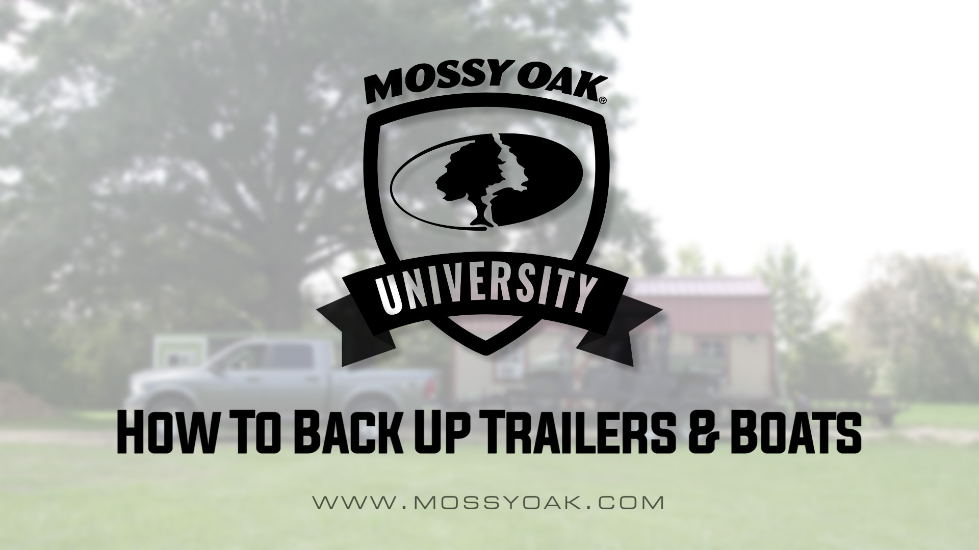 How to Back a Trailer