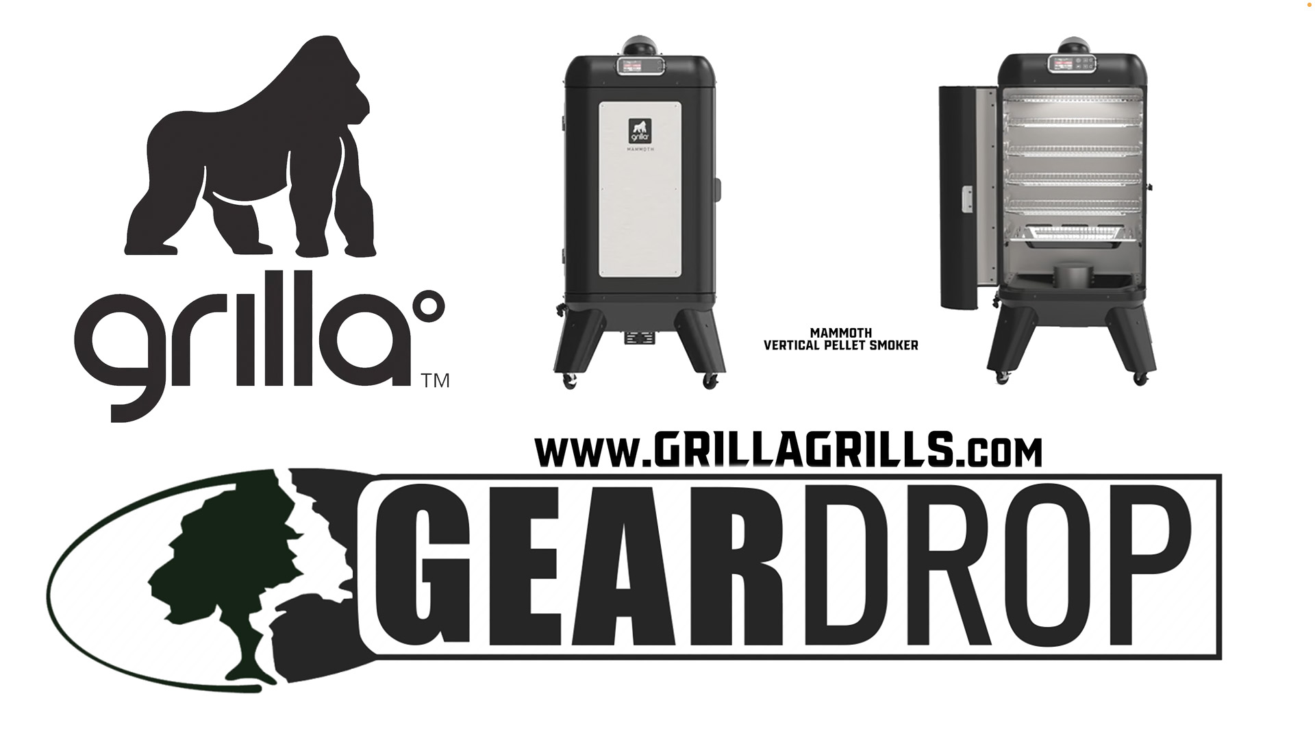 Grilla Mammoth Vertical Smoker • 5 Racks for 50 Hours on One Hopper