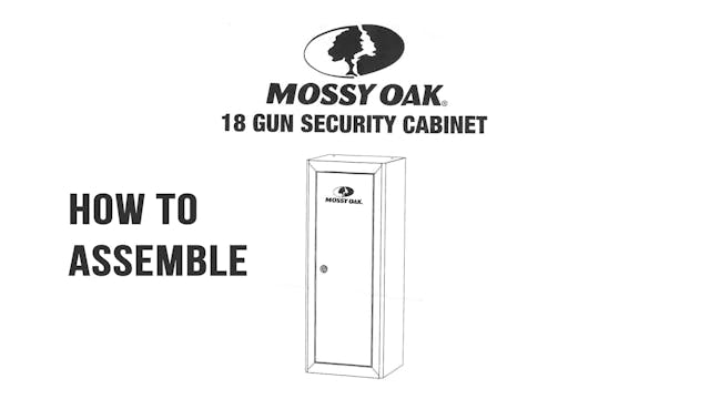 Mossy Oak 18 Gun Security Cabinet Ass...