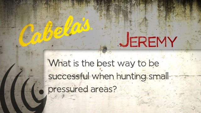 Hunting Small, Pressured Areas w/ Dan...