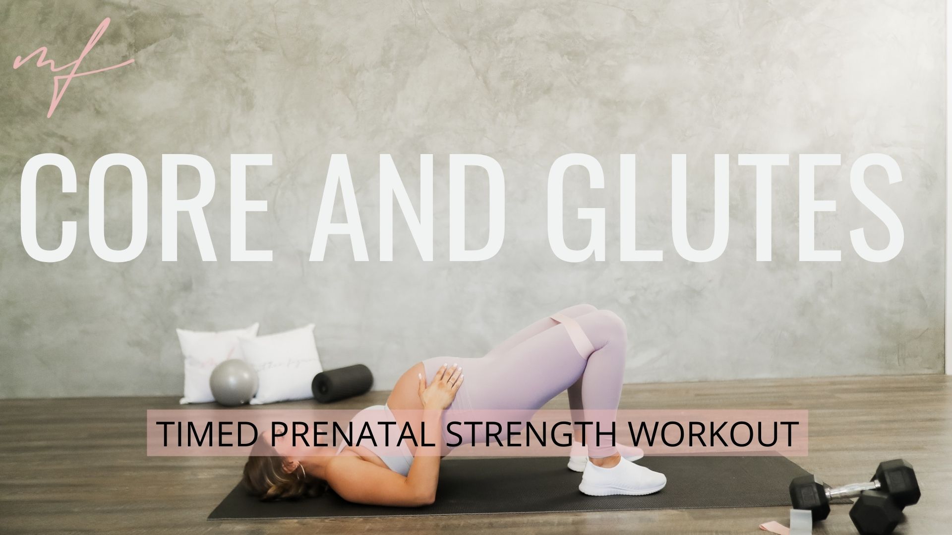 30 Minute Prenatal Core and Glute Workout 