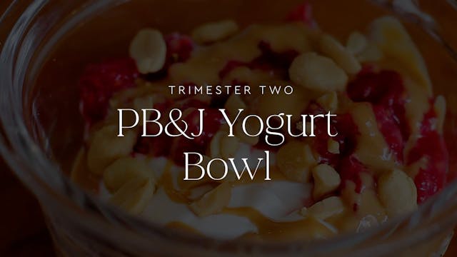 PB&J Yogurt Bowl