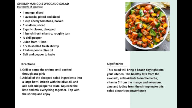 Shrimp, Mango & Avocado Salad