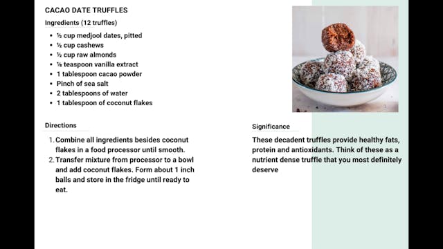 Cacao Date Truffles