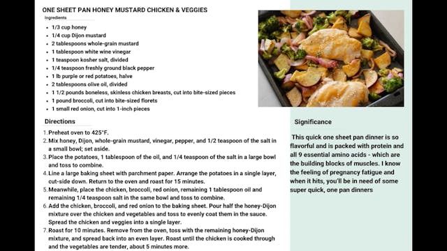 One Sheet Pan Honey Mustard Chicken &...
