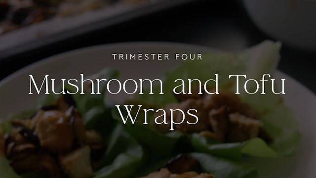 Mushroom and Tofu Wraps