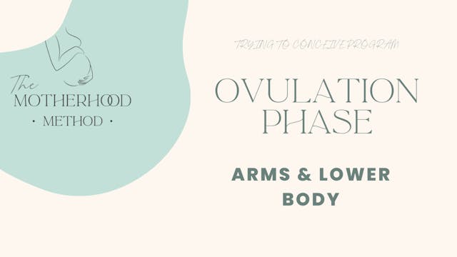 Ovulation Phase - Arms & Lower Body