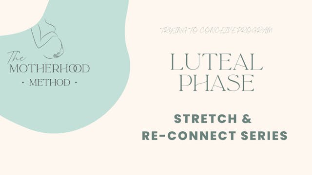 Luteal Phase - Stretch & Re-connect Sequence