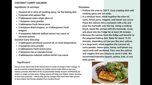 Coconut Curry Salmon