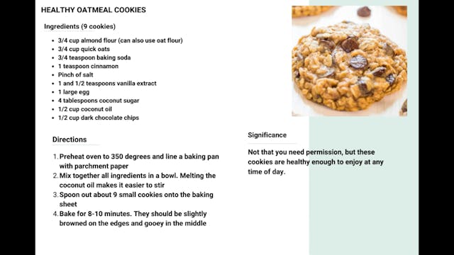 Healthy Oatmeal Cookies