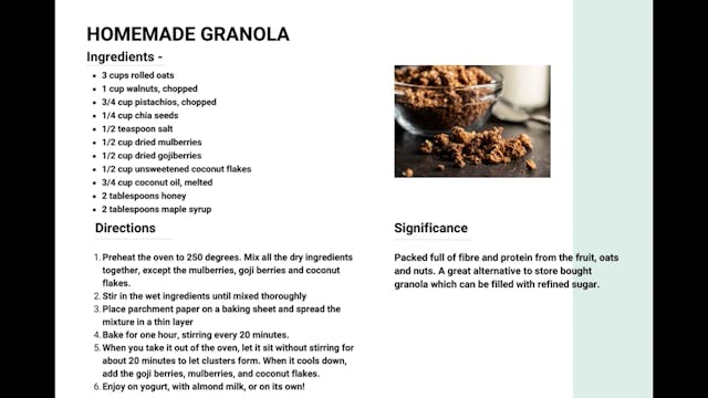 Homemade Granola