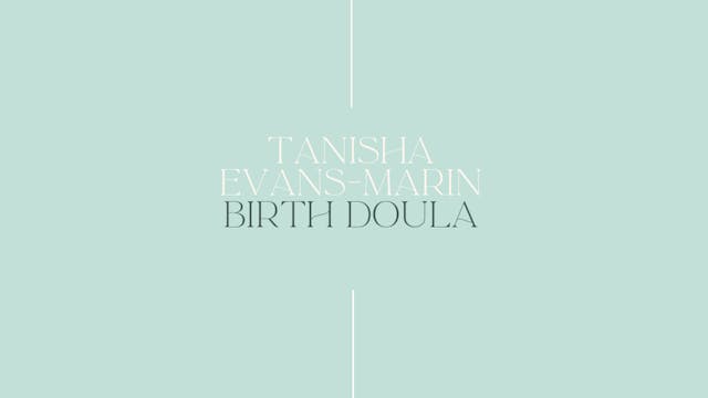 Tanisha Evans-Marin - Birth Doula