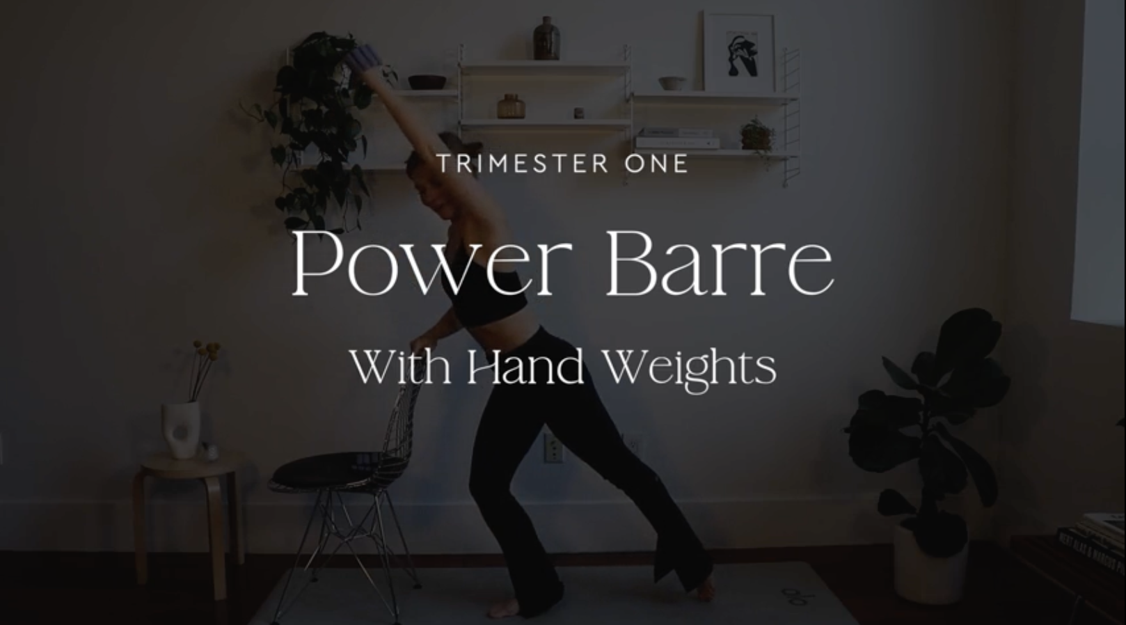 15 minute power barre with hand weights
