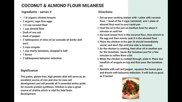 Coconut & Almond Flour Milanese