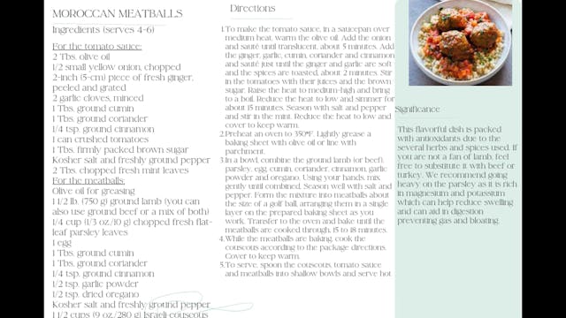 Moroccan Meatballs