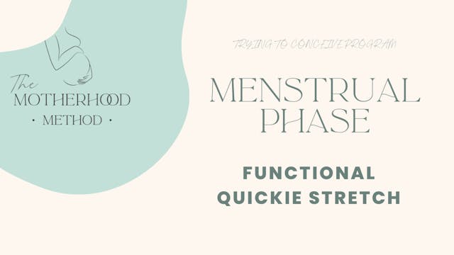 Menstrual Phase - Functional Quickie ...